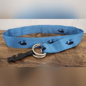 NWOT J. Crew factory blue whales belt